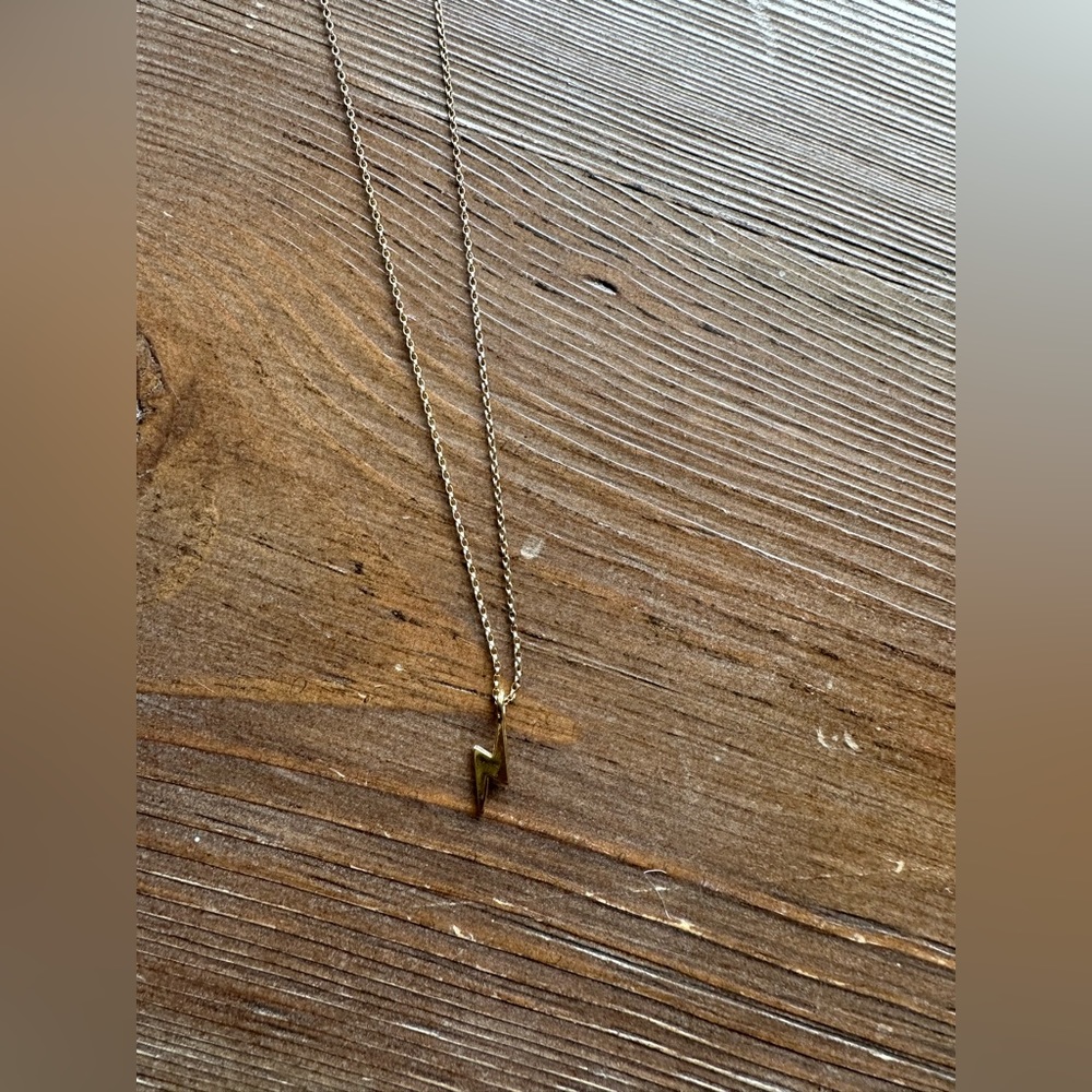 Electric Picks Bolt Necklace